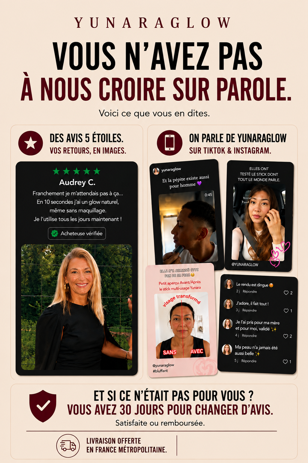 Stick Soin Multi-Usage & Bonne Mine — Visage, Regard, Lèvres & Cheveux